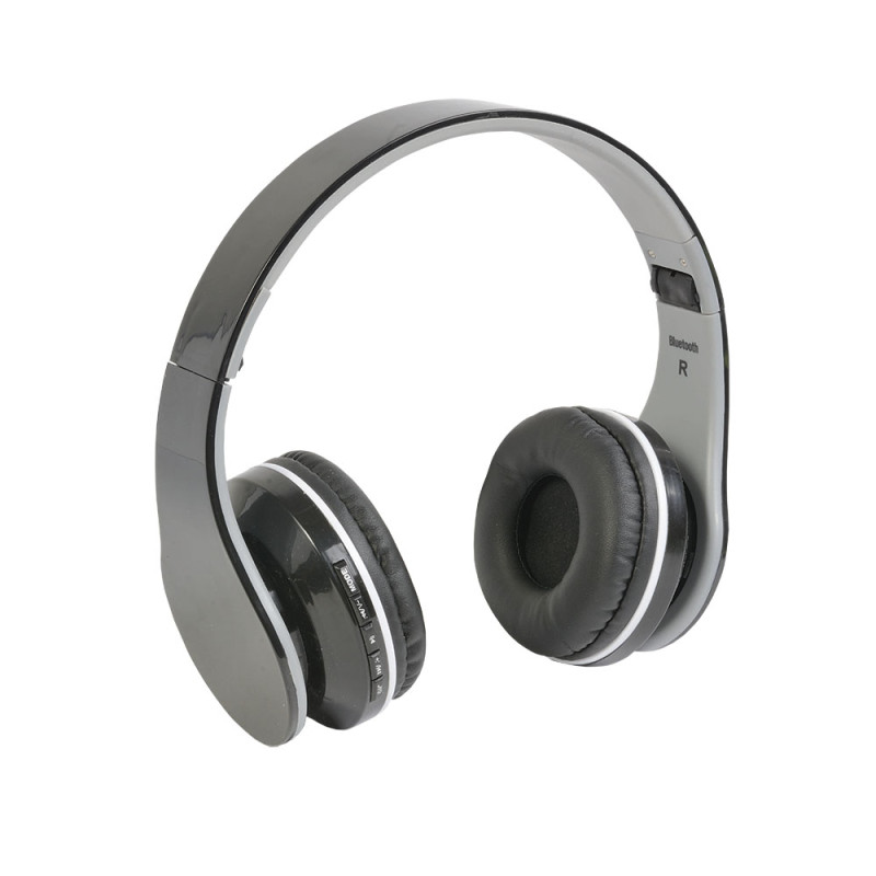 Auriculares estéreo bluetooth plegables con micrófono incorporado