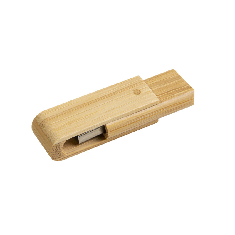 Llave giratoria USB de bambú de 4 Gb