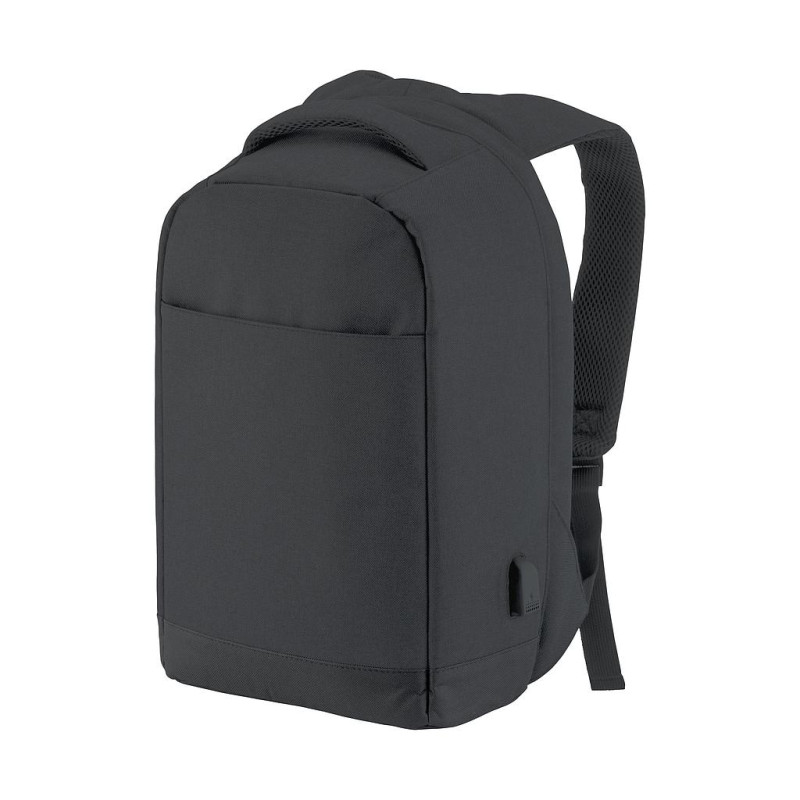 Mochila para PC con bloqueo antirrobo, con toma USB, en poliéster 600D