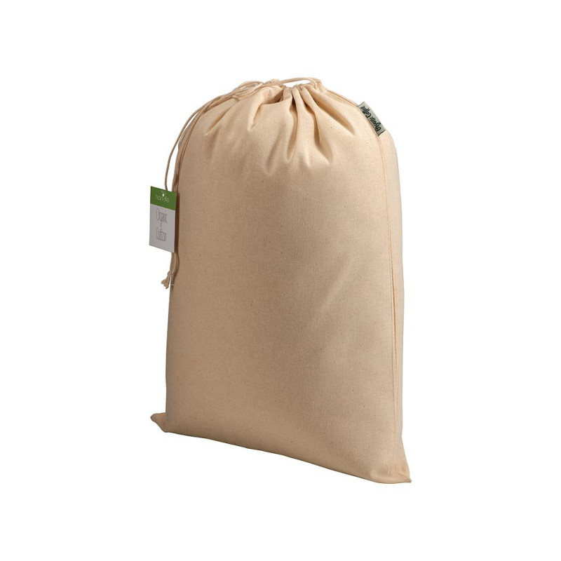 Mochila de algodón orgánico 140g / m2, 30 x 45cm