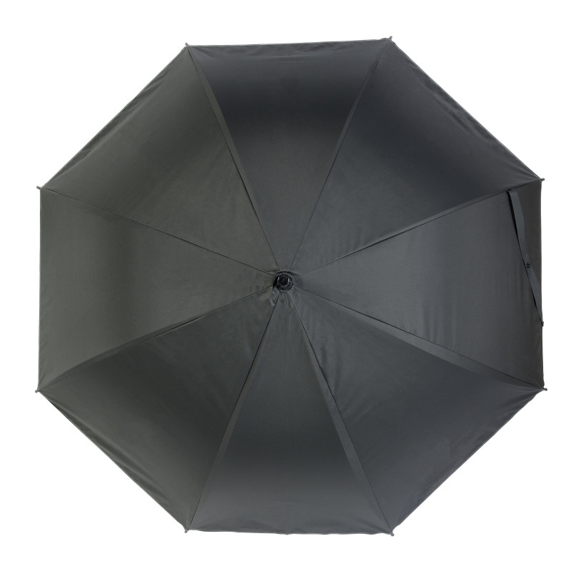 Paraguas automático con marco de metal y mango de plástico curvado en PEVA