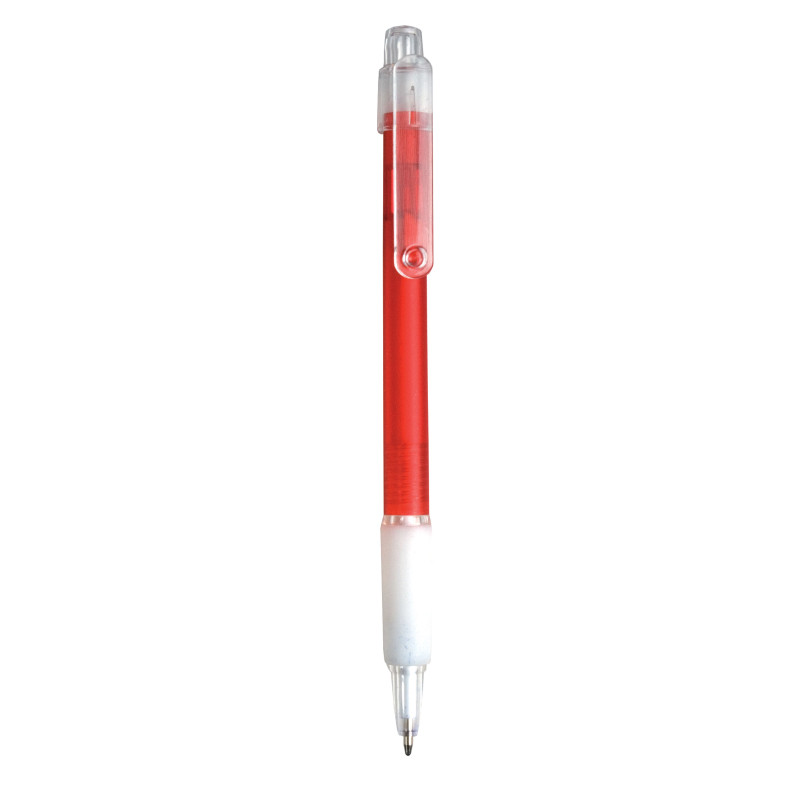 Bolígrafo de plástico con antideslizante.