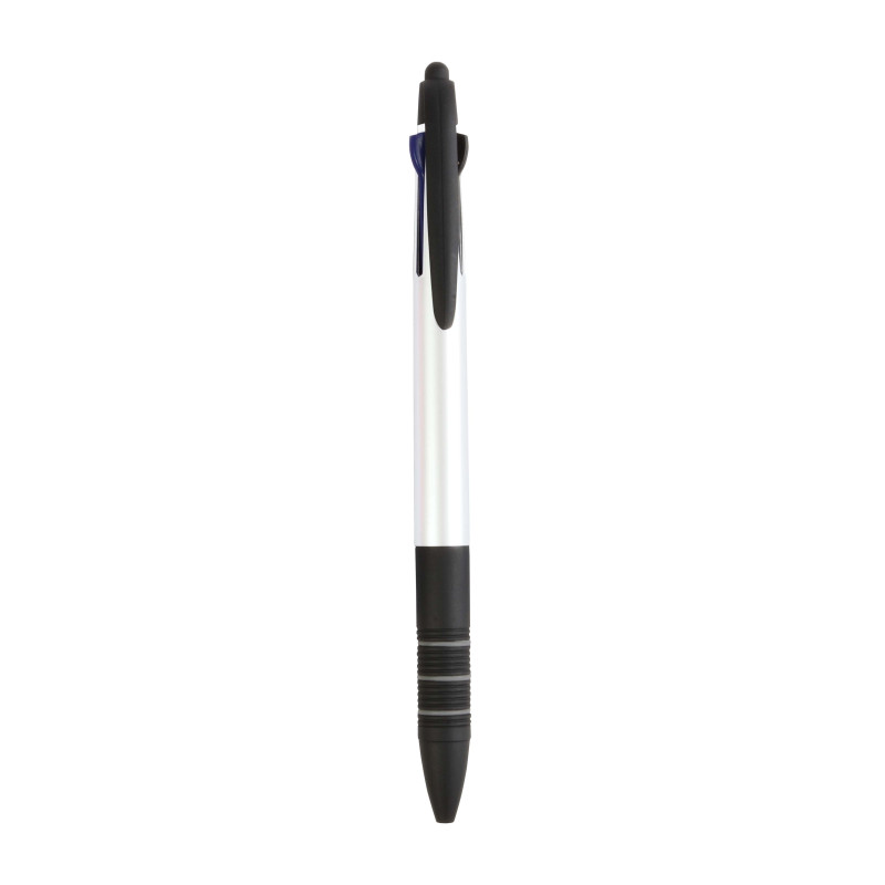 Bolígrafo con 3 colores (azul/rojo/negro) y touch screen