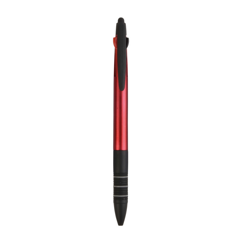 Bolígrafo con 3 colores (azul/rojo/negro) y touch screen