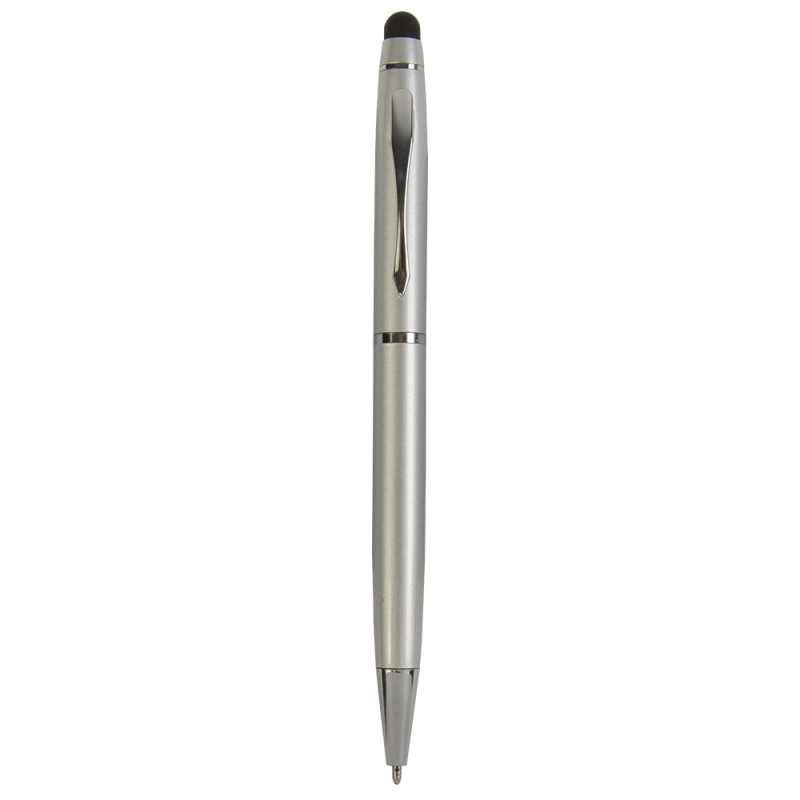 Boligrafo de metal con goma para pantalla tàctil