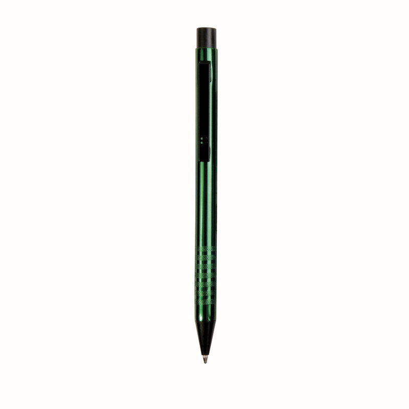 Aluminum push button ball pen