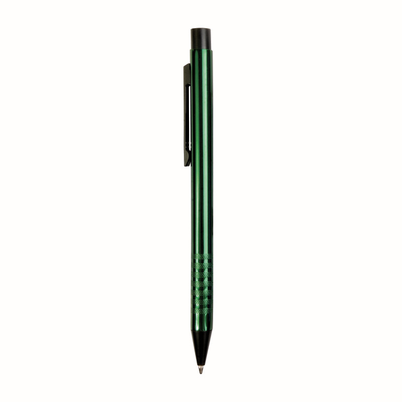 Aluminum push button ball pen
