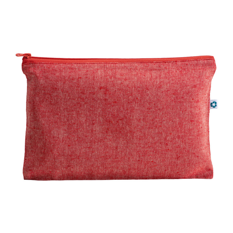Neceser de algodón reciclado de 150 g / m2, con cremallera