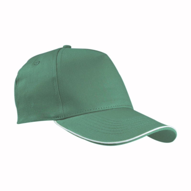 Gorra de algodón con cierre hebilla.