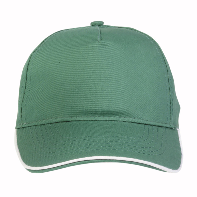 Gorra de algodón con cierre hebilla.