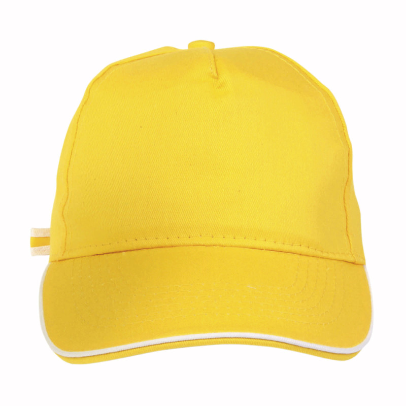 Gorra de algodón con cierre hebilla.