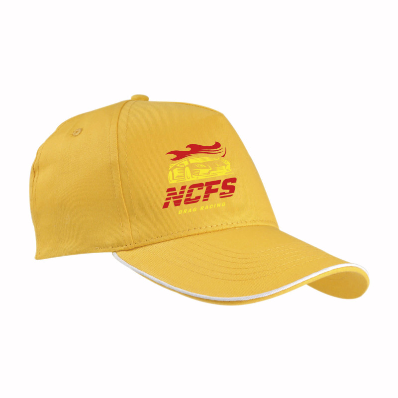 Gorra de algodón con cierre hebilla.