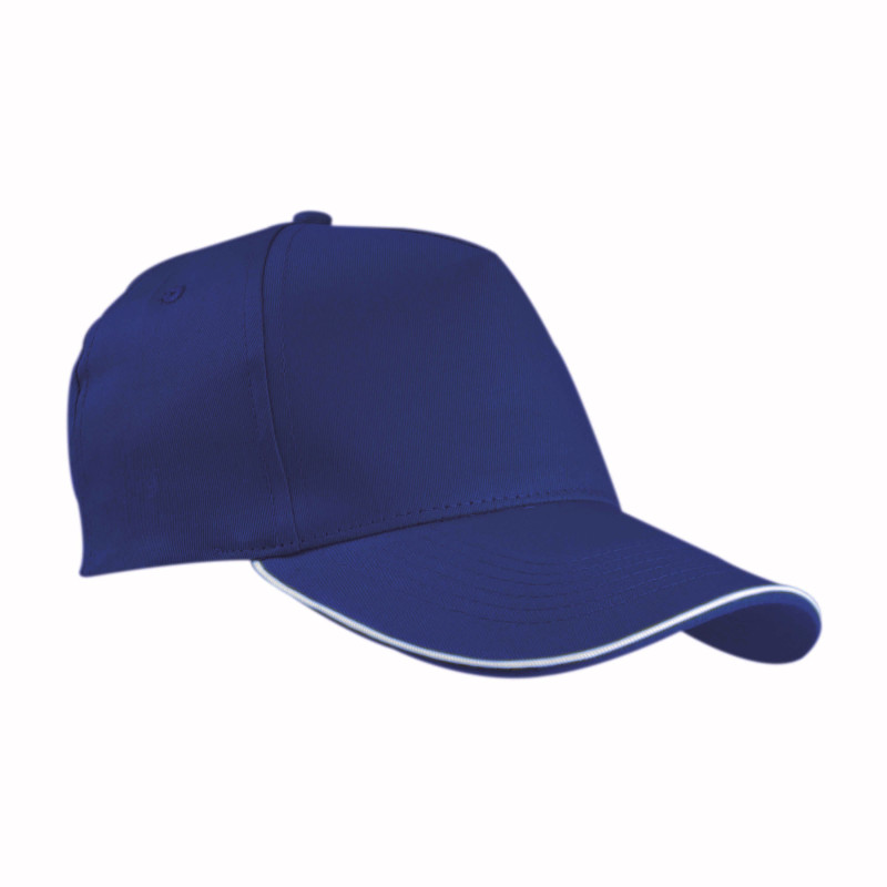 Gorra de algodón con cierre hebilla.