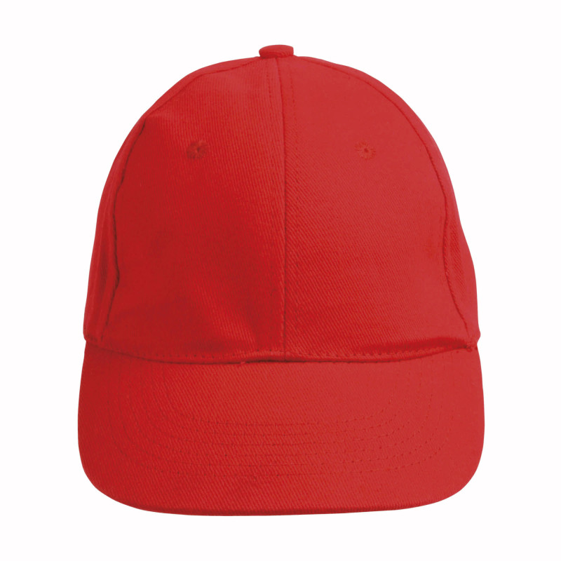 Gorra de 6 paneles de algodón con cierre velcro