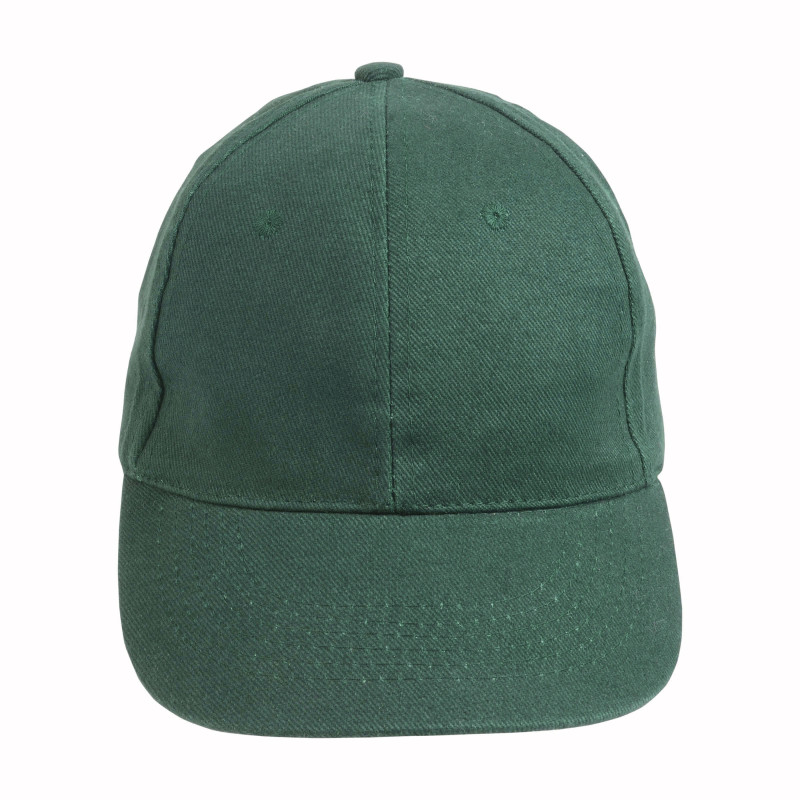 Gorra de 6 paneles de algodón con cierre velcro