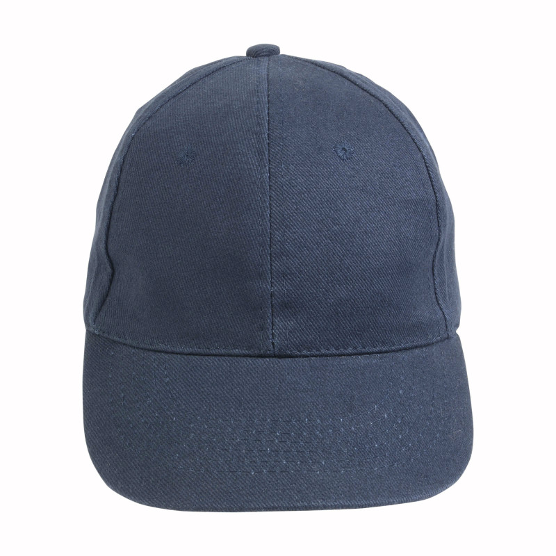 Gorra de 6 paneles de algodón con cierre velcro