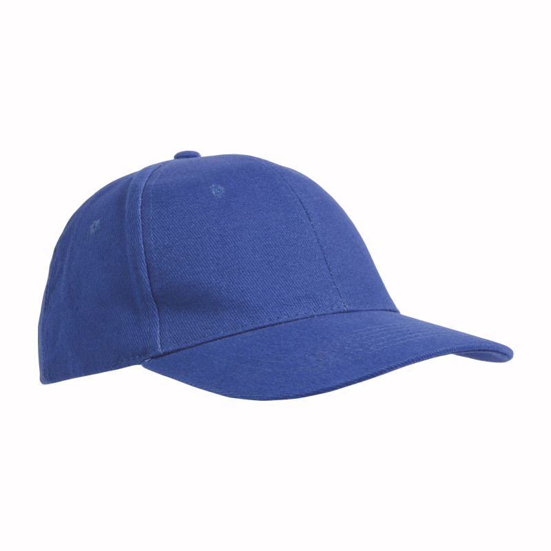 Gorra de 6 paneles de algodón con cierre velcro