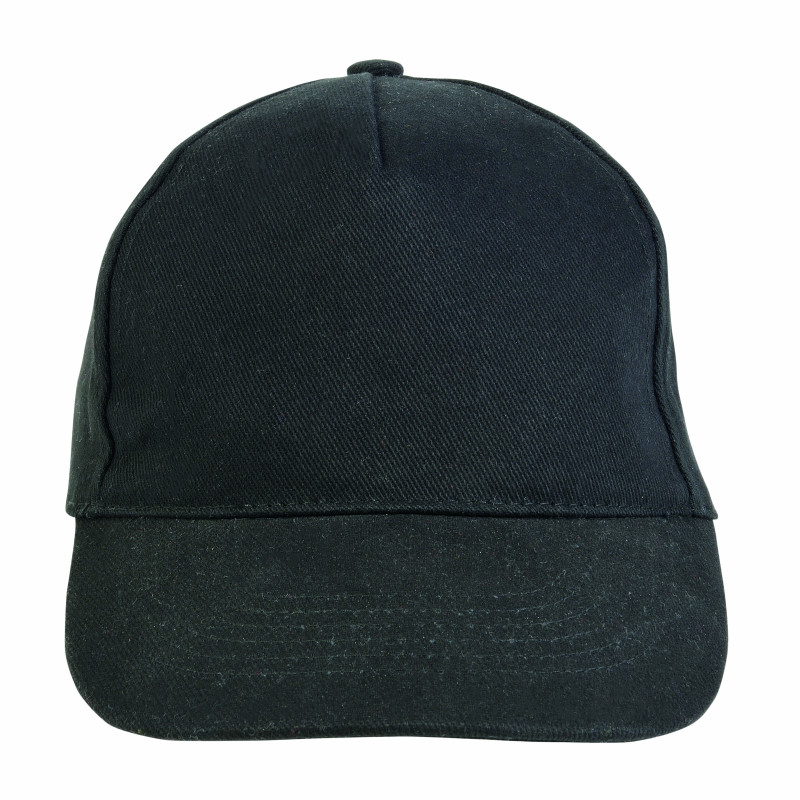Gorra de 5 paneles de algodón con cierre velcro