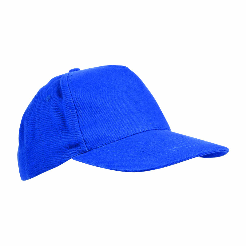 Gorra de 5 paneles de algodón con cierre velcro