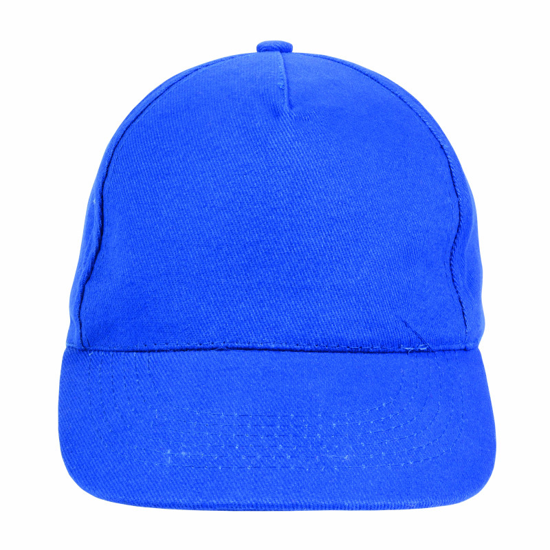 Gorra de 5 paneles de algodón con cierre velcro