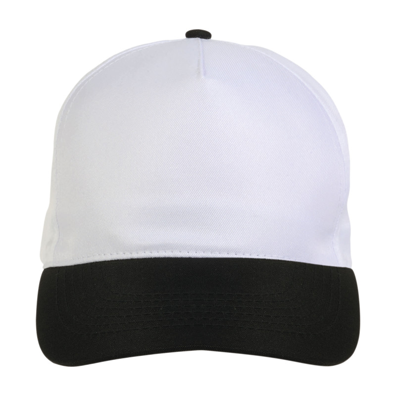 Gorro de poliéster, 5 paneles y ajuste de velcro