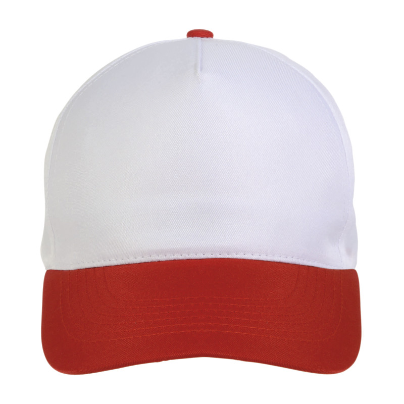 Gorro de poliéster, 5 paneles y ajuste de velcro