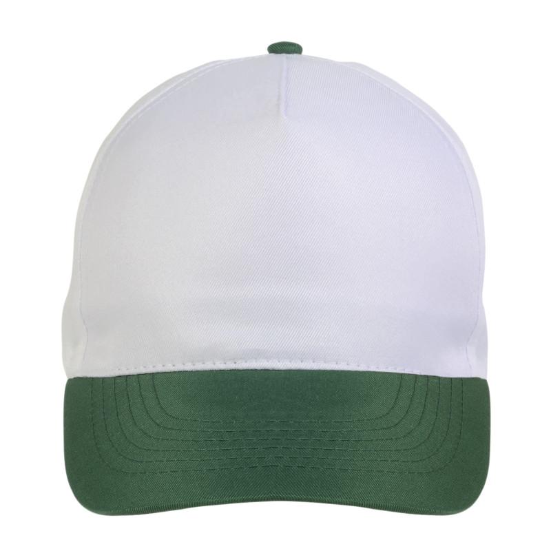 Gorro de poliéster, 5 paneles y ajuste de velcro