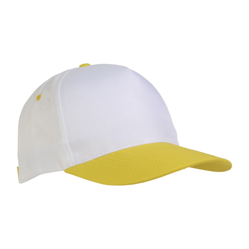 Gorro de poliéster, 5 paneles y ajuste de velcro