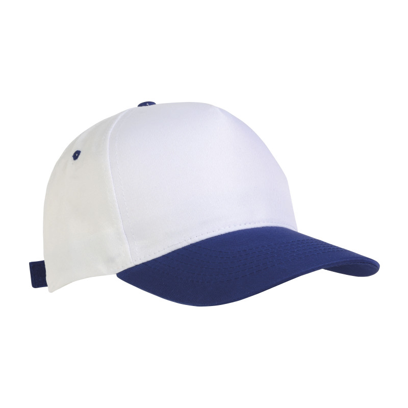 Gorro de poliéster, 5 paneles y ajuste de velcro