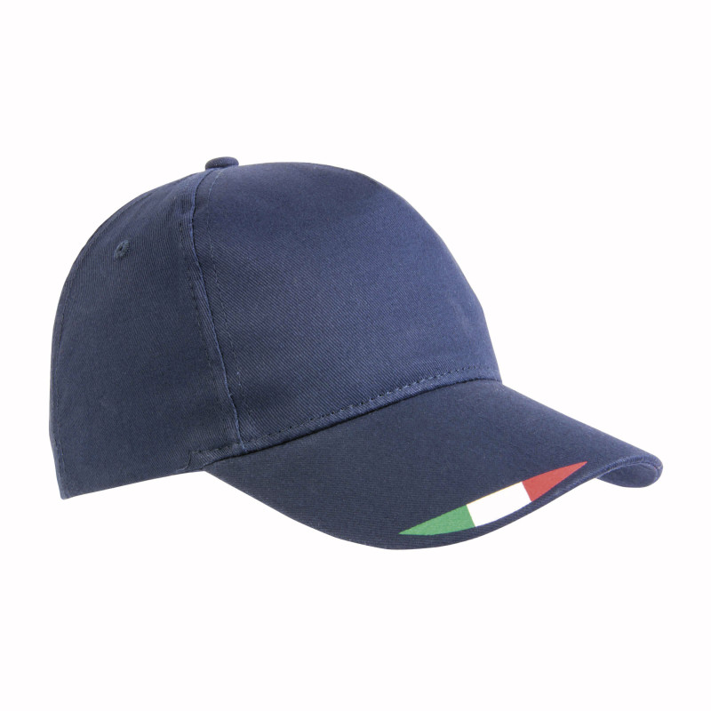 Gorro de poliéster con 5 paneles con impresión tricolor