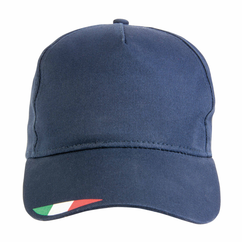 Gorro de poliéster con 5 paneles con impresión tricolor