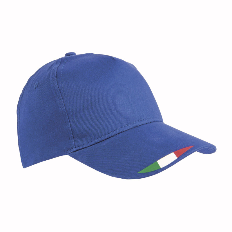 Gorro de poliéster con 5 paneles con impresión tricolor