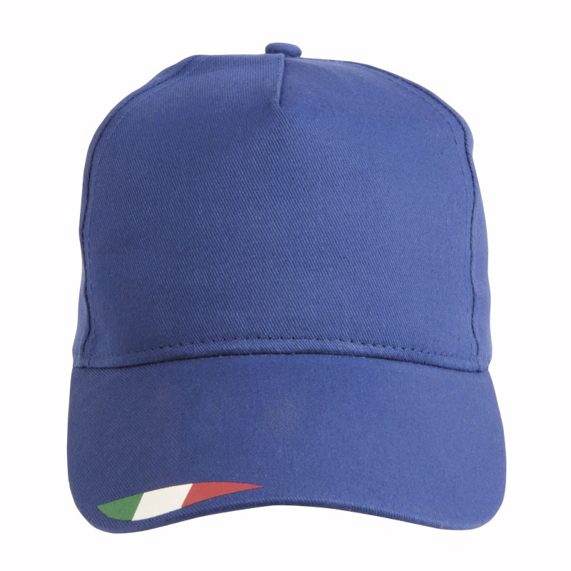 Gorro de poliéster con 5 paneles con impresión tricolor