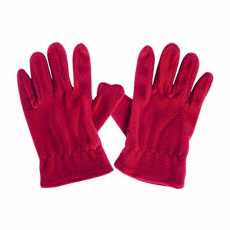 Guantes de fibra polar para mujer.