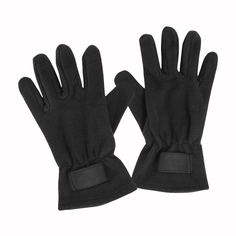 Guantes para mujer de polar con etiqueta para personalizacion