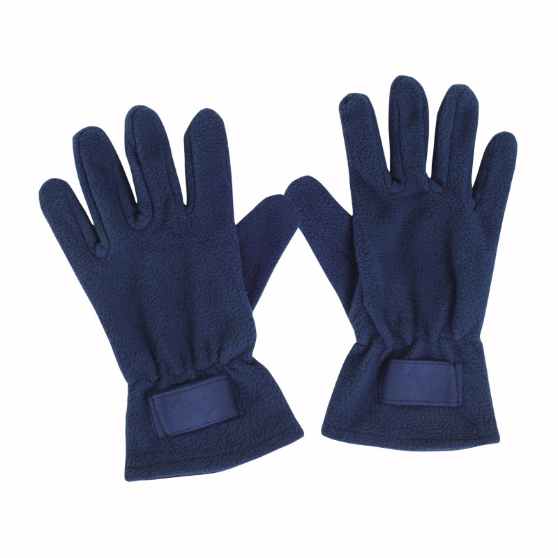 Guantes para hombre de polar con etiqueta para personalizacion