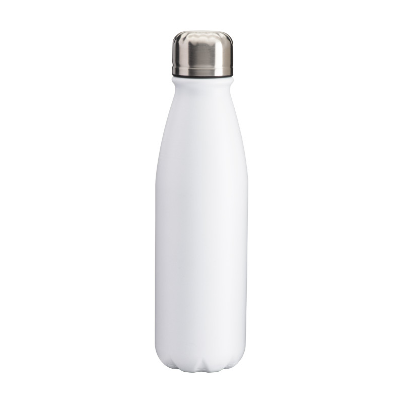 Botella deportiva de aluminio con tapón de acero, 500 ml