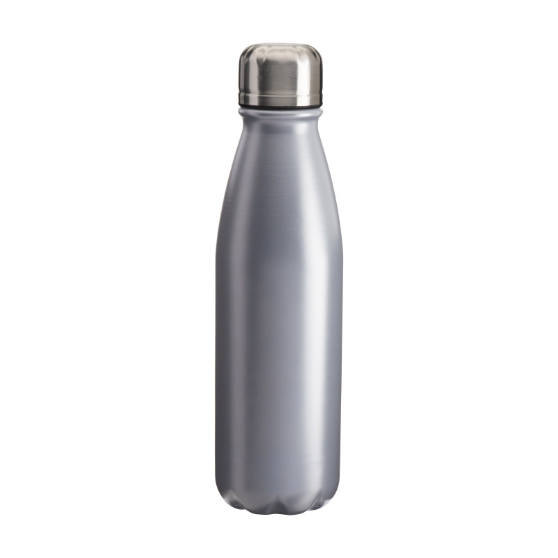 Botella deportiva de aluminio con tapón de acero, 500 ml