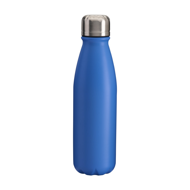 Botella deportiva de aluminio con tapón de acero, 500 ml