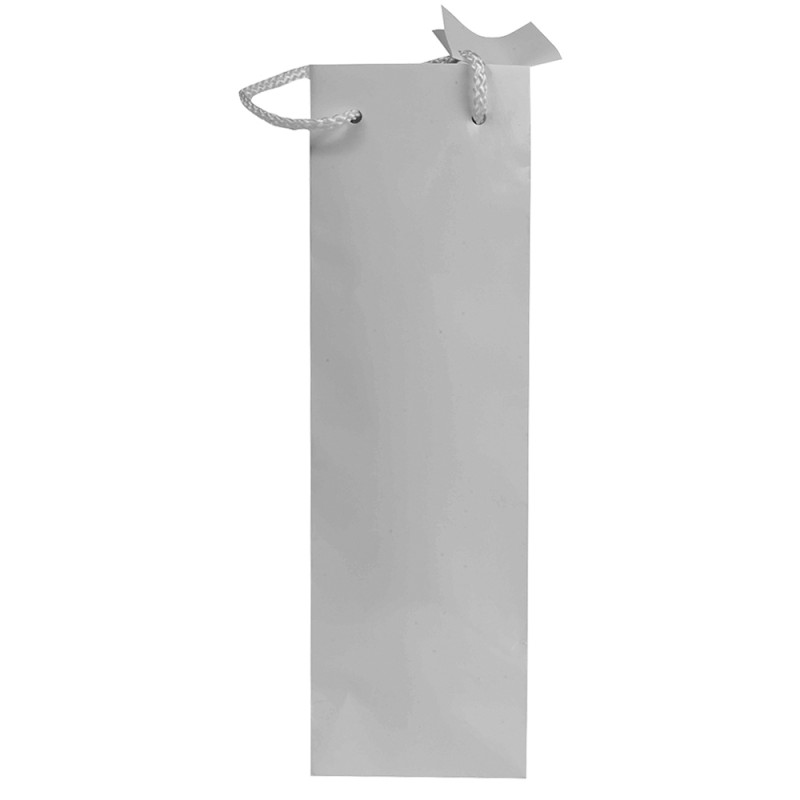 Titular de la botella bolsa de papel laminado y cordón manijas + tarjetas de visita