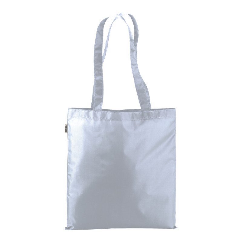 210T RPET shopping bag, long handles