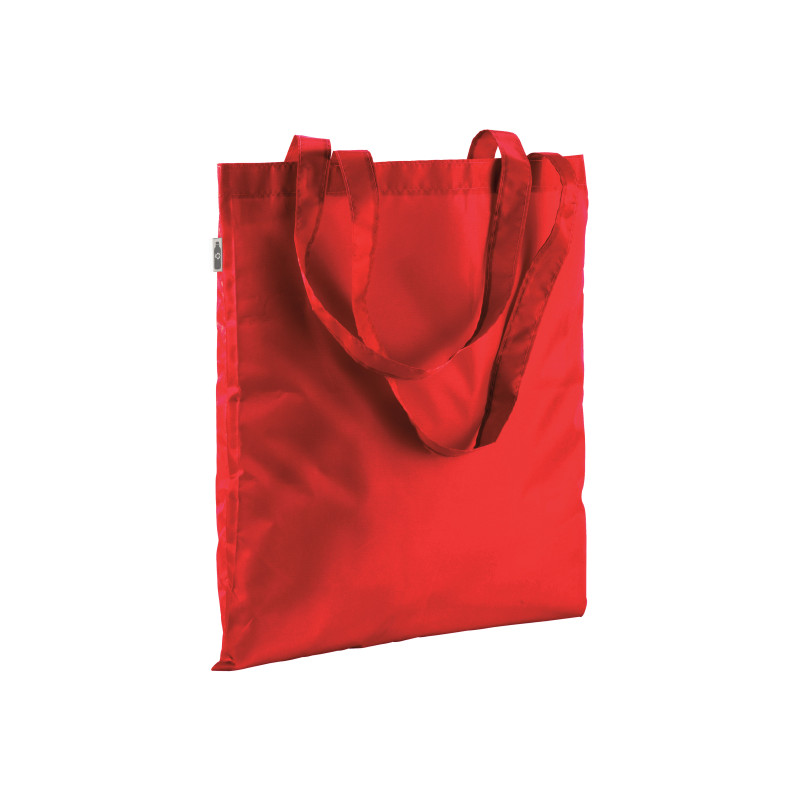 210T RPET shopping bag, long handles