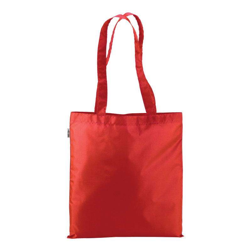 210T RPET shopping bag, long handles