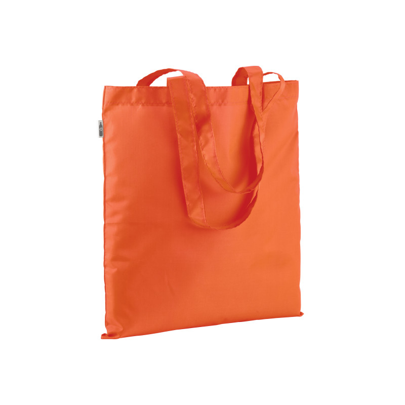 210T RPET shopping bag, long handles