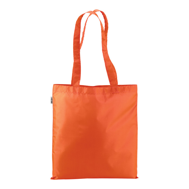 210T RPET shopping bag, long handles