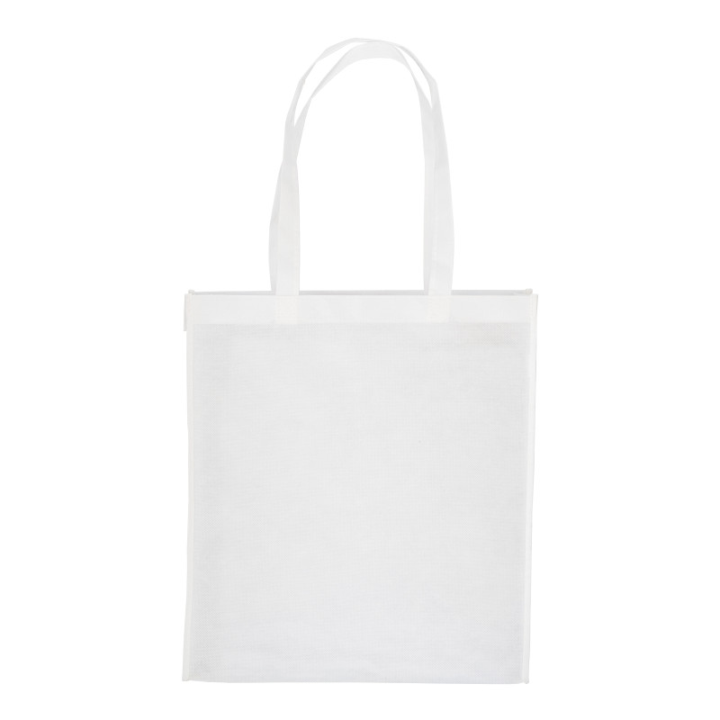 Shopper iBolsa de PET reciclado 80 g/m2, Asas largas y fuelle