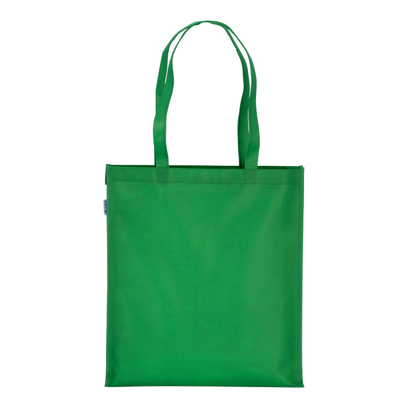 Shopper iBolsa de PET reciclado 80 g/m2, Asas largas y fuelle