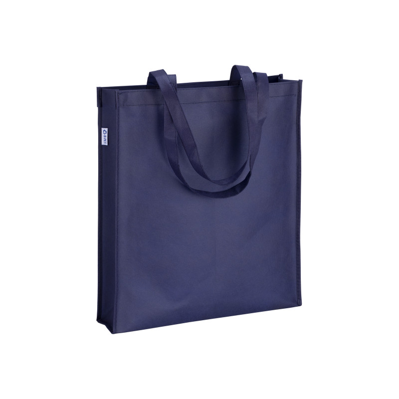 Shopper iBolsa de PET reciclado 80 g/m2, Asas largas y fuelle