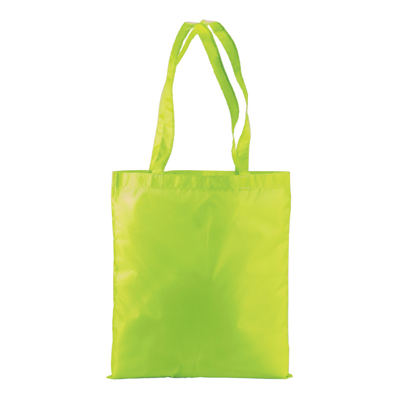 Bolsa shopper fluo de polyester con asas largas