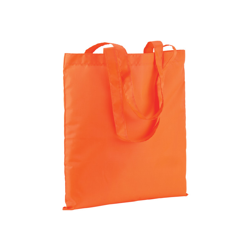 Bolsa shopper fluo de polyester con asas largas